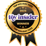 A 2023 Toy Insider top holiday toys award badge